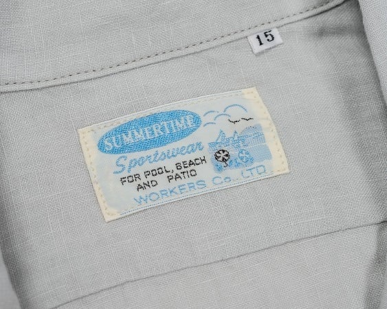 WORKERS(ワーカーズ)～Open Collar Shirt, Snow Linen～