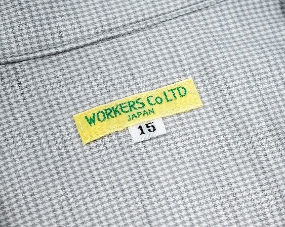 WORKERS(ワーカーズ)～Open Collar Shirt, Houndstooth～