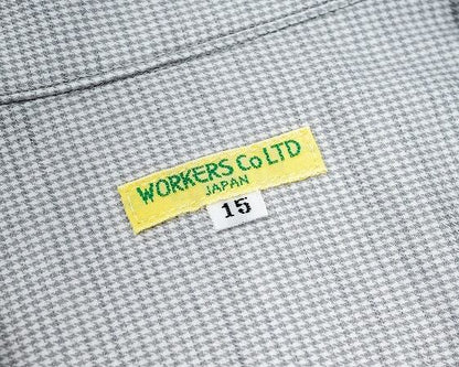 WORKERS(ワーカーズ)～Open Collar Shirt, Houndstooth～
