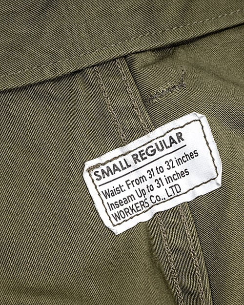 WORKERS(ワーカーズ)～M-65 Trousers Mod, OD Reversed Sateen～