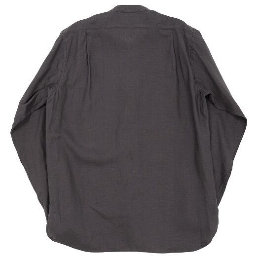 WORKERS(ワーカーズ)～Band Collar Shirt, Black Linen～