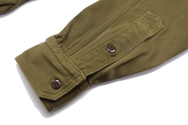FREEWHEELERS(フリーホイーラーズ)～"TEUFELHUND" Gemsa WORK SHIRT KHAKI OLIVE～