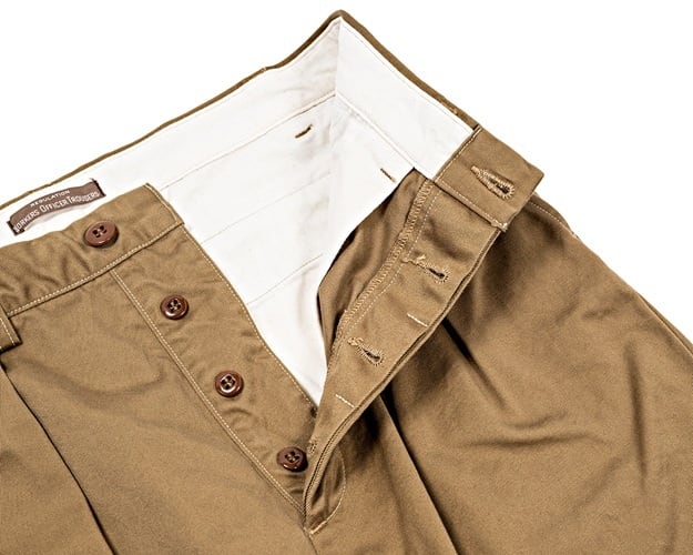 WORKERS(ワーカーズ)～Officer Trousers, 2 Tuck, USMC Khaki, 10 oz Chino～