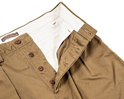 WORKERS(ワーカーズ)～Officer Trousers, 2 Tuck, USMC Khaki, 10 oz Chino～