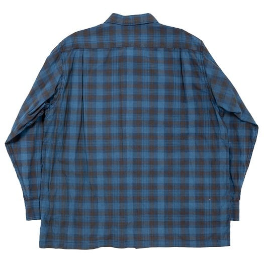 WORKERS(ワーカーズ)～Open Collar Shirt, Indigo Madras～