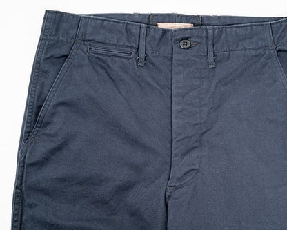 WORKERS(ワーカーズ)～Officer Trousers Slim, Type 2 8oz Light Chino Navy～