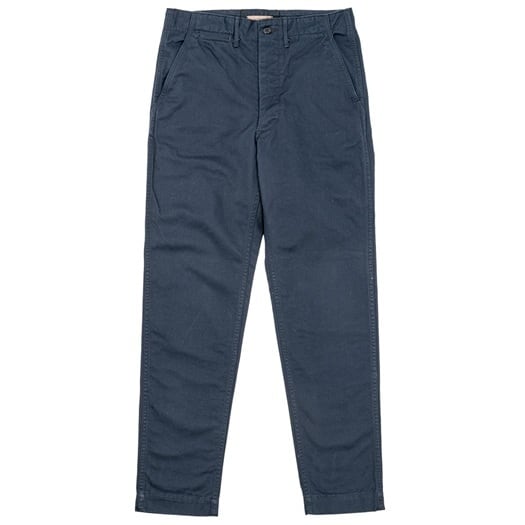 WORKERS(ワーカーズ)～Officer Trousers Slim, Type 2 8oz Light Chino Navy～