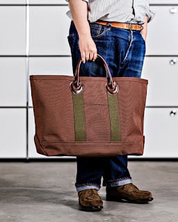 WORKERS(ワーカーズ)～Leather Handle Tote Bag～