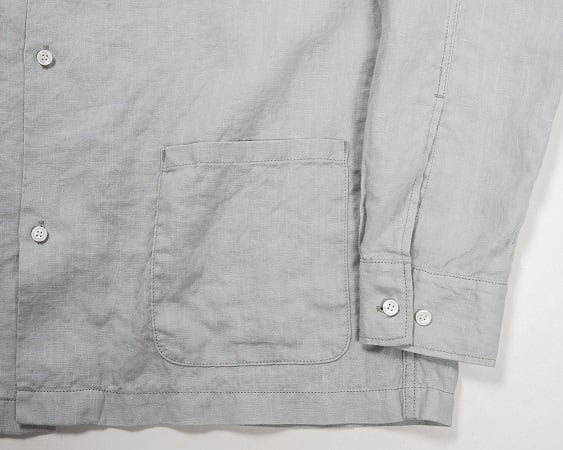 WORKERS(ワーカーズ)～Open Collar Shirt, Snow Linen～