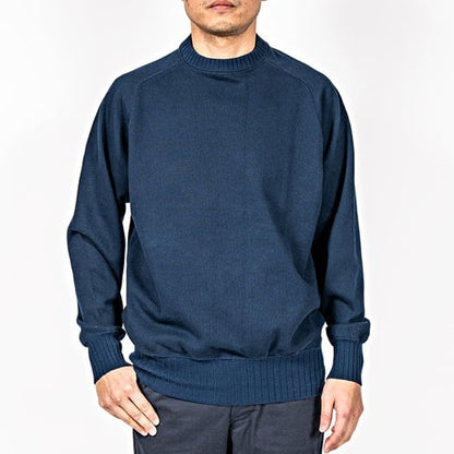 WORKERS(ワーカーズ)～Cotton Saddle Shoulder Sweater, Navy～