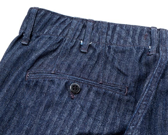 WORKERS(ワーカーズ)～Officer Trousers SlimType2 Indigo Herringbone～