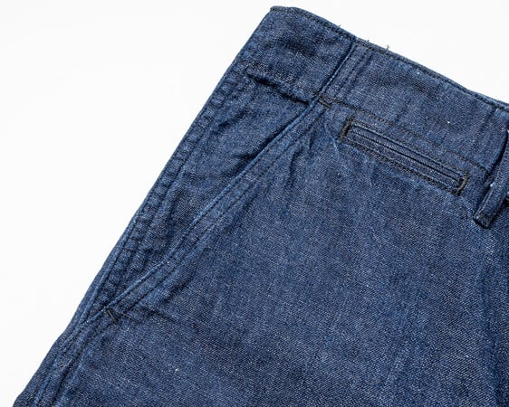WORKERS(ワーカーズ)～Officer Trousers Slim, Type 2 8oz GR Back Denim～
