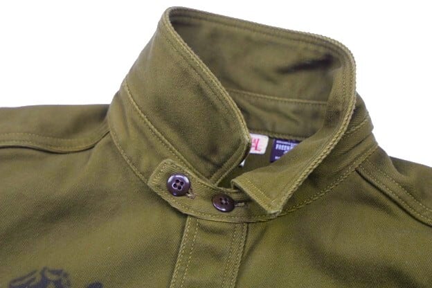FREEWHEELERS(フリーホイーラーズ)～"TEUFELHUND" Gemsa WORK SHIRT KHAKI OLIVE～