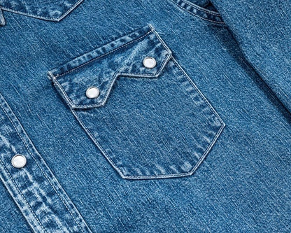 WORKERS(ワーカーズ)～Cats Family Western Shirt, 9.5 oz Indigo Denim, Washed～