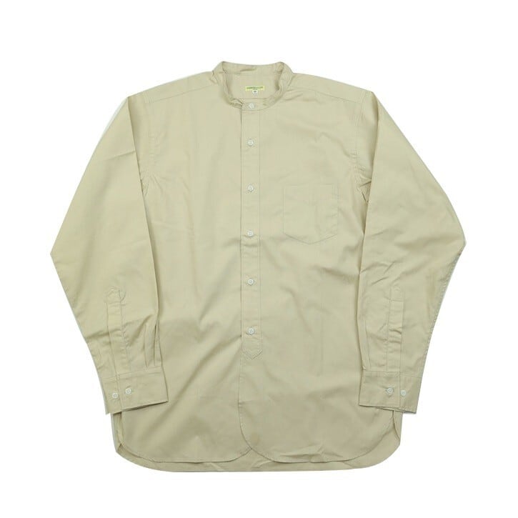 WORKERS(ワーカーズ)～Band Collar Shirt, Poplin, Beige～