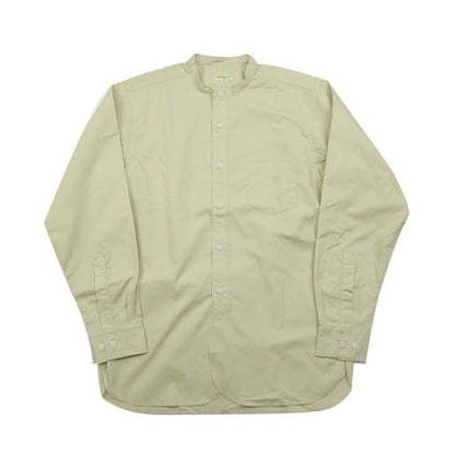 WORKERS(ワーカーズ)～Band Collar Shirt, Poplin, Beige～