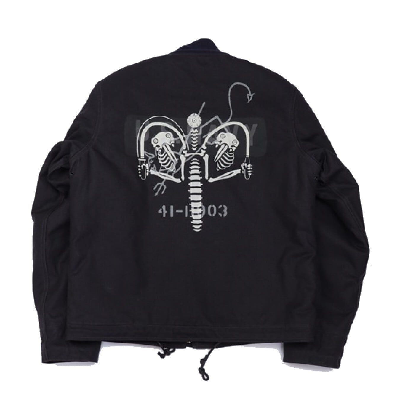 FREEWHEELERS(フリーホイーラーズ)～"KNUCKLE BONES" on"AAF 90thBG 400thBSQ" CIVILIAN DECK JACKET～