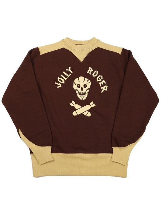 FREEWHEELERS(フリーホイーラーズ)～"USAAF 90TH BG 320TH BSQ JOLLY ROGER" ATHLETIC SWEAT SHIRT～