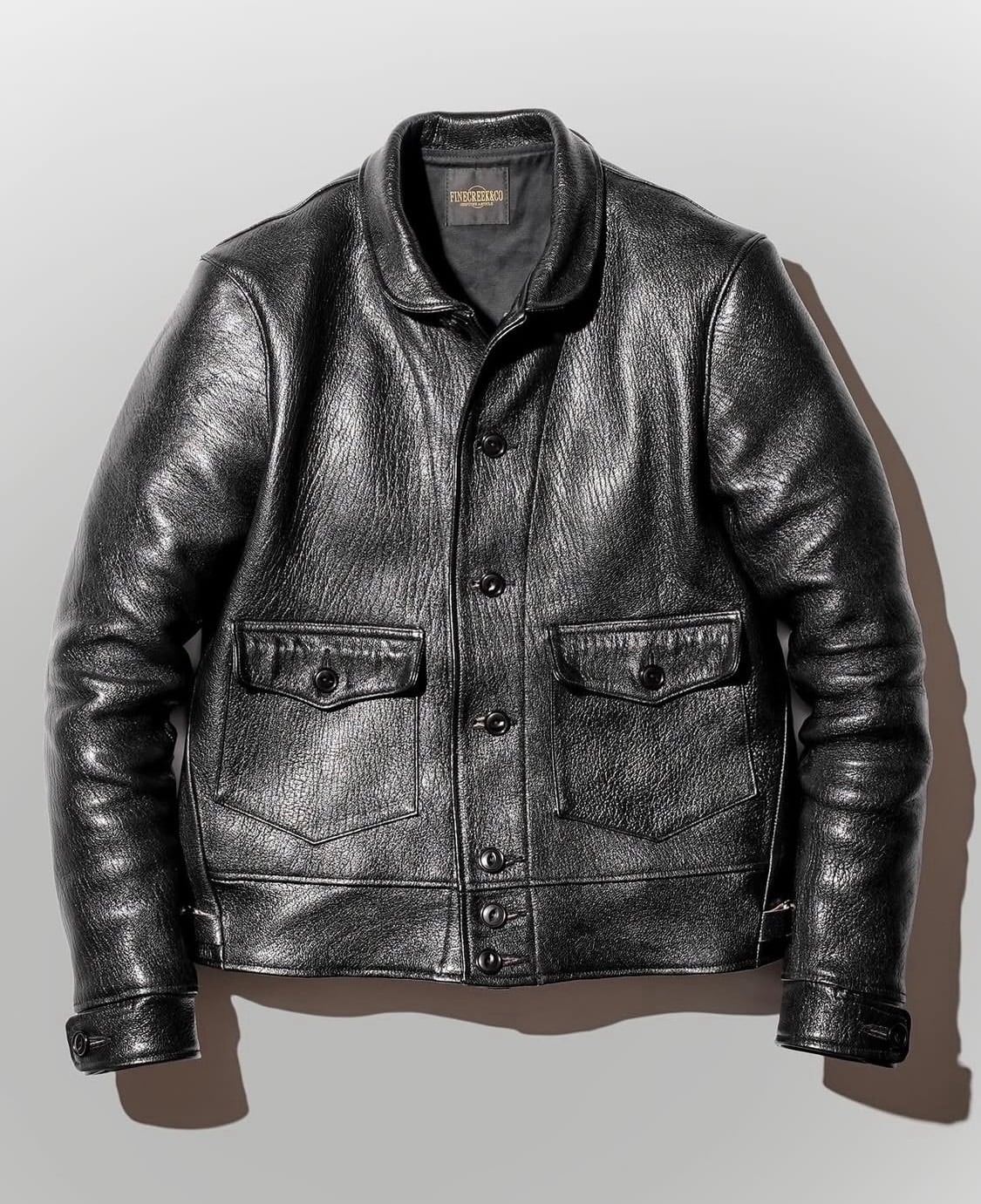FINE CREEK & CO(ファインクリークアンドコー)～Joseph Jacket Goat Black～
