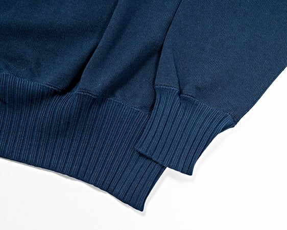 WORKERS(ワーカーズ)～Cotton Saddle Shoulder Sweater, Navy～
