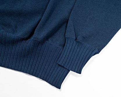WORKERS(ワーカーズ)～Cotton Saddle Shoulder Sweater, Navy～