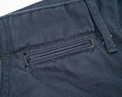 WORKERS(ワーカーズ)～Officer Trousers Slim, Type 2 8oz Light Chino Navy～