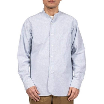 WORKERS(ワーカーズ)～Band Collar Shirt, Supima OX, Stripe～