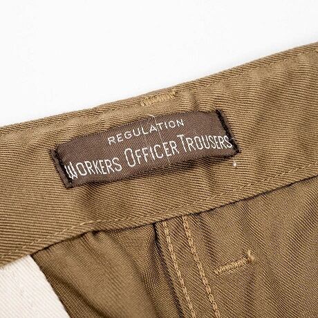 WORKERS(ワーカーズ)～Officer Trousers,Regular Fit Type2,USMC Khaki～