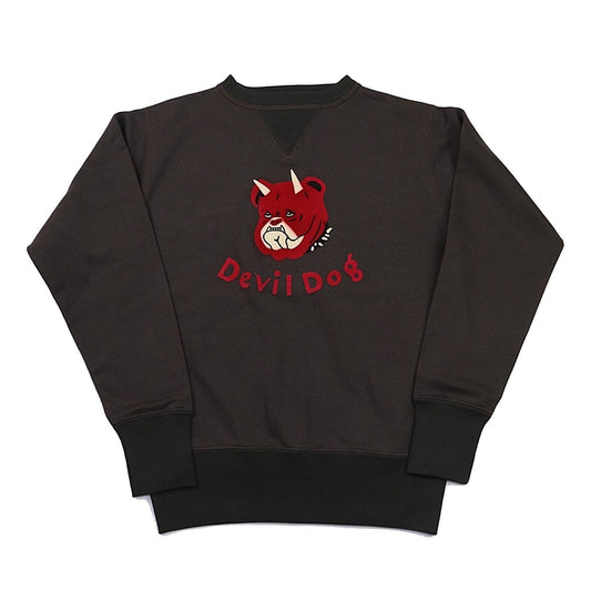 FREEWHEELERS(フリーホイーラーズ)～"Devil Dog" DOUBLE V SWEAT SHIRT BLACK～
