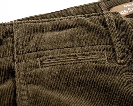 WORKERS(ワーカーズ)～Officer Trousers Slim, Type 3 Corduroy Dark Brown～