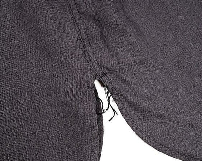 WORKERS(ワーカーズ)～Band Collar Shirt, Black Linen～
