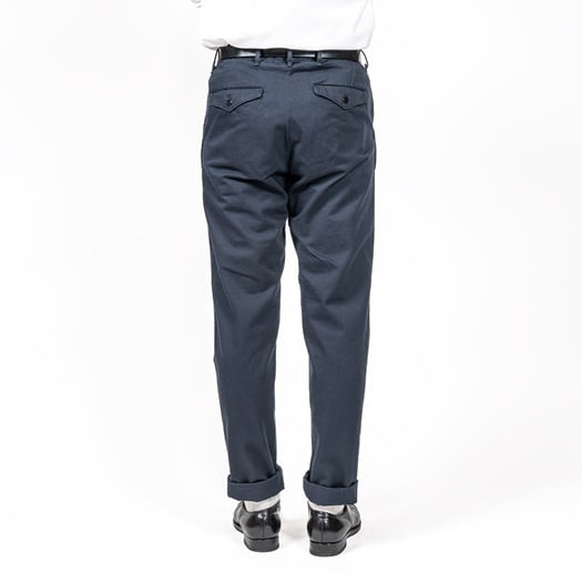 WORKERS(ワーカーズ)～Officer Trousers Slim, Type 2 8oz Light Chino Navy～