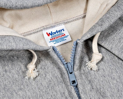 WORKERS(ワーカーズ)～Trico Tag Sweat, Full Zip Parka Grey～