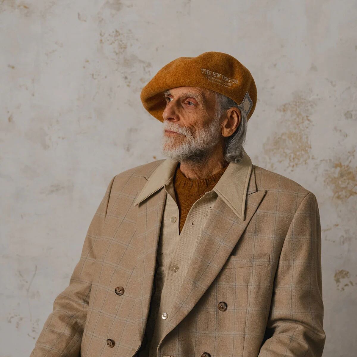 THE H.W.DOG & Co. (ドッグアンドコー) ～EMBROIDERY BIG BERET - Yellow gold～