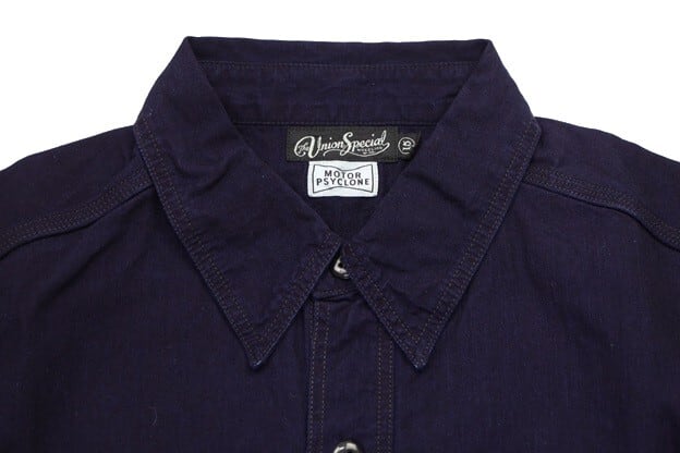 FREEWHEELERS(フリーホイーラーズ)～"Peace Valley" SHORT SLEEVE SHIRT NAVY～