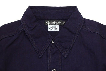 FREEWHEELERS(フリーホイーラーズ)～"Peace Valley" SHORT SLEEVE SHIRT NAVY～