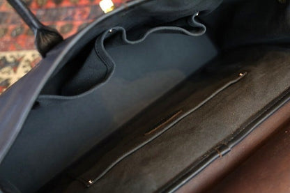 VASCO(ヴァスコ)～LEATHER SADDLE TOTE BAG BLACK～