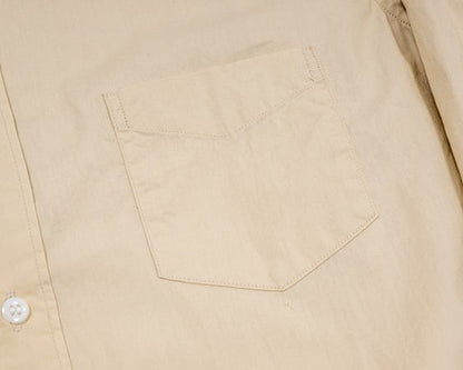 WORKERS(ワーカーズ)～Round Collar Shirt, Poplin, Beige～