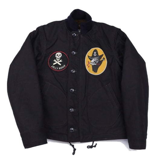 FREEWHEELERS(フリーホイーラーズ)～"KNUCKLE BONES" on"AAF 90thBG 400thBSQ" CIVILIAN DECK JACKET～