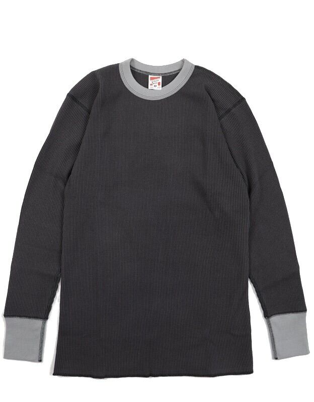 FREEWHEELERS(フリーホイーラーズ)～CREW NECK THERMAL BK/GY～
