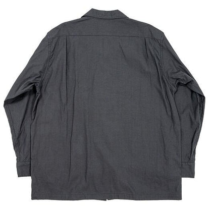 WORKERS(ワーカーズ)～Open Collar Shirt, Charcoarl Linen Cotton～