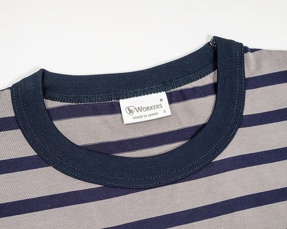 WORKERS(ワーカーズ)～Border T, Long Sleeve, Navy×Gray 2025SS～