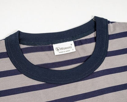 WORKERS(ワーカーズ)～Border T, Long Sleeve, Navy×Gray 2025SS～