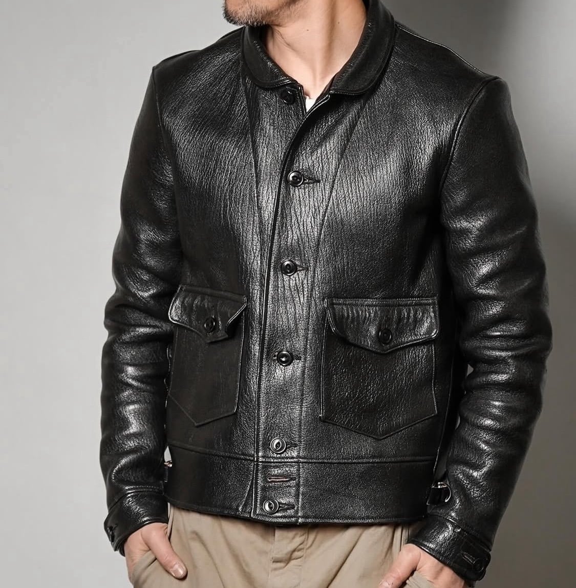 FINE CREEK & CO(ファインクリークアンドコー)～Joseph Jacket Goat Black～
