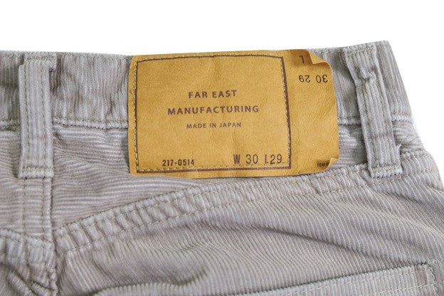 【FEM】712 CORDUROY LIGHT GRAY