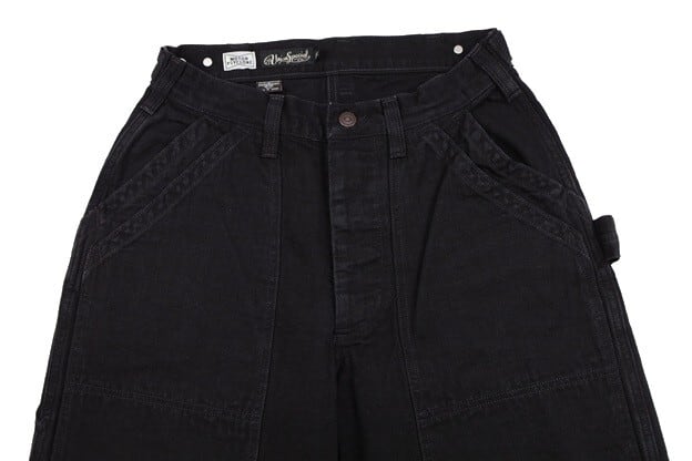 FREEWHEELERS(フリーホイーラーズ)～"CHOPPER BUILDER" WORK TROUSERS BLACK～