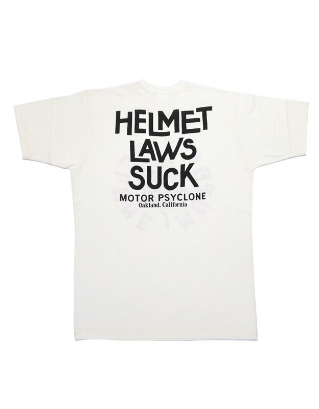 FREEWHEELERS(フリーホイーラーズ)～"HELMET LAWS SUCK" Short Sleeve Tee White～