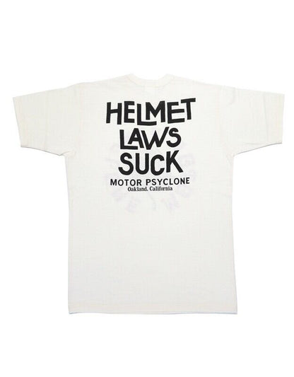 FREEWHEELERS(フリーホイーラーズ)～"HELMET LAWS SUCK" Short Sleeve Tee White～