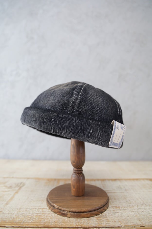 THE H.W.DOG & Co.(ドッグアンドコー)～WASH DENIM ROLL CAP BLACK～