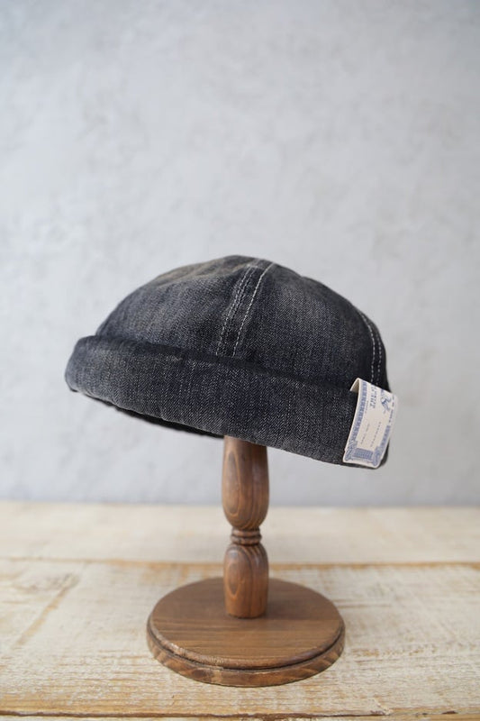 THE H.W.DOG & Co.(ドッグアンドコー)～WASH DENIM ROLL CAP BLACK～